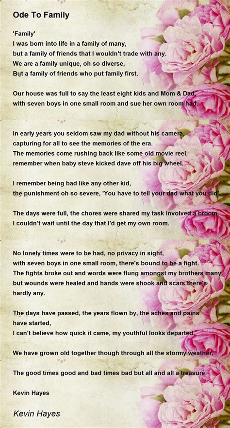 ode to my family bedeutung.